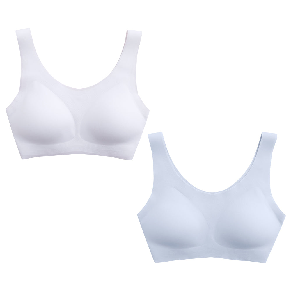 Girls Bra with Padded for 10-12-14 Years Old. Training Bra for Girls with Mini-A Cup Pad. Seamless and Light Teen Bralette